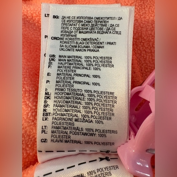 Adidas Women's Response Icon Hooded Sweatshirt Coral with White Stripes Size L - Picture 10 of 12